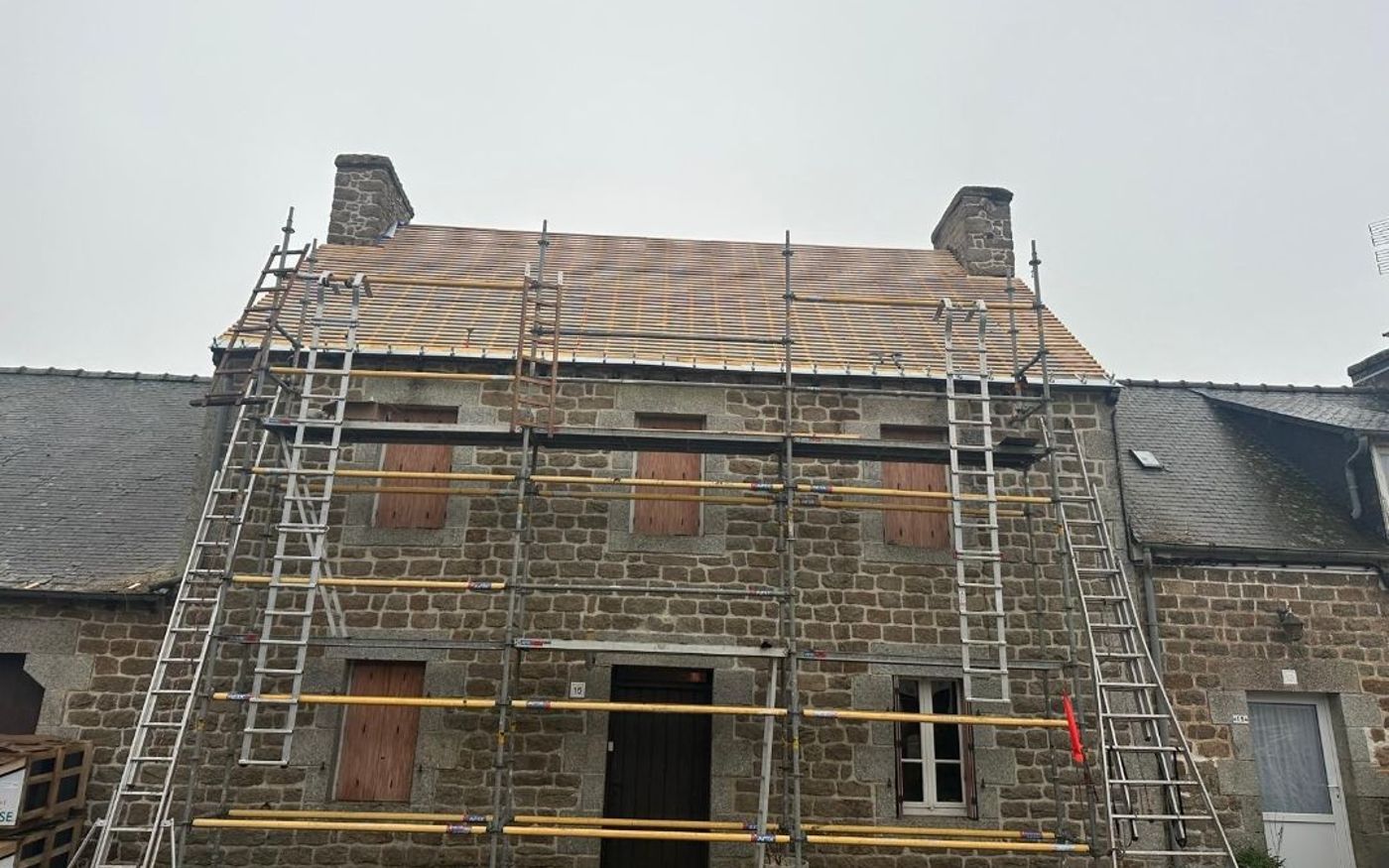 Toiture avant rénovation à Douadic