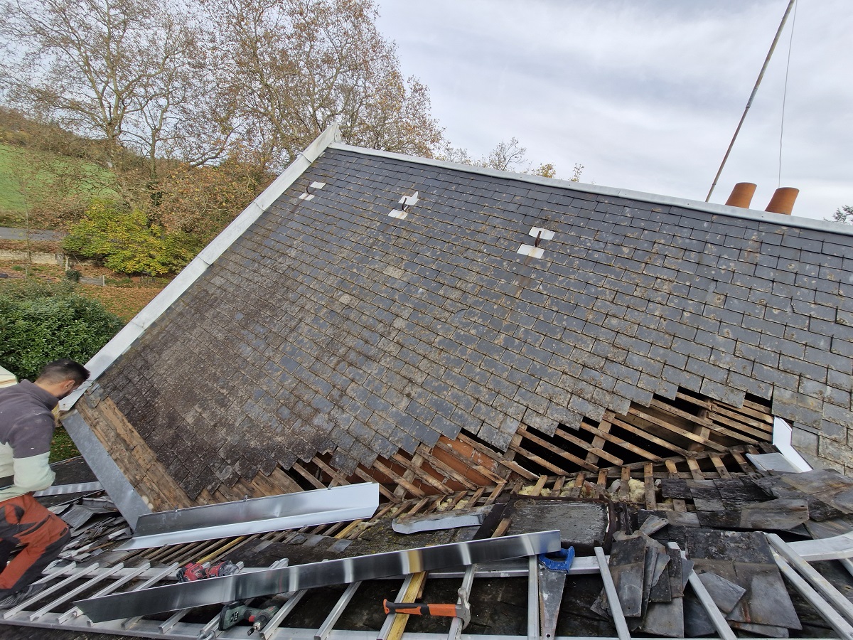 Reparation de toiture saint marcel 36200 avant