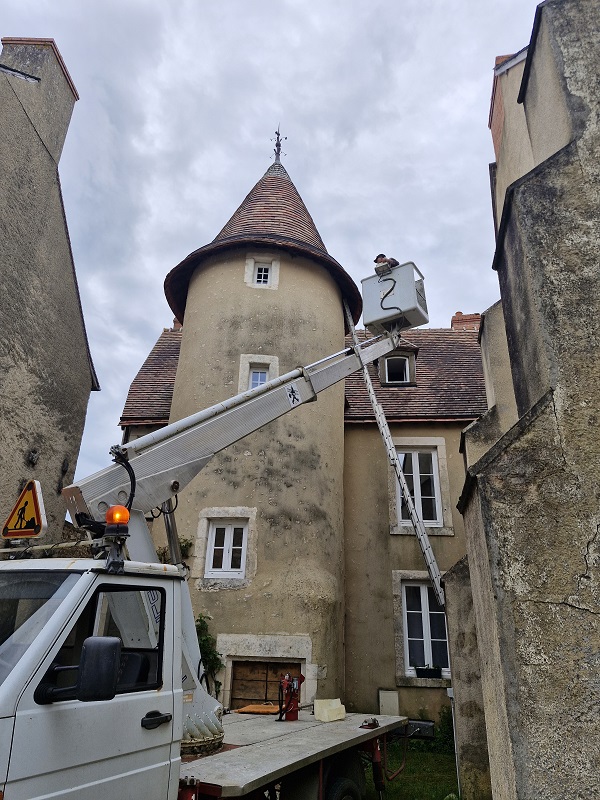 Ravalement de facade saint marcel 36200 avant